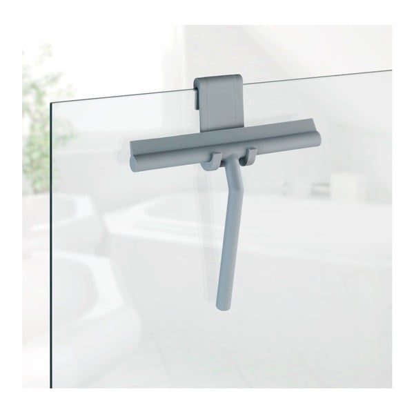 Sivá silikonová sterka do sprchy Wenko Mola-image-1