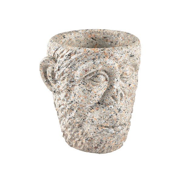 Cementový kvetináč Villa Collection Calbe, výška 19 cm-image-1