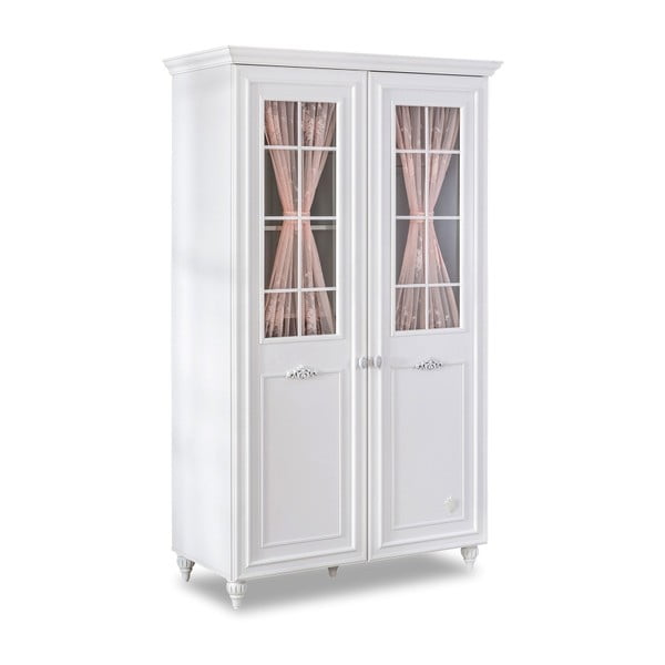 Biela šatníková skriňa Romantica 2 Door Wardrobe With Window