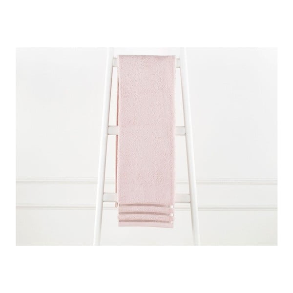 Púdrovoružový bavlnený uterák Emily, 70 × 140 cm