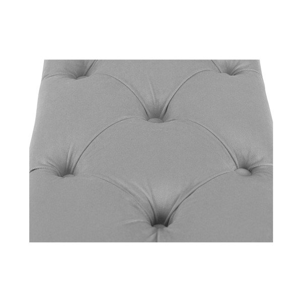 Sivý otoman k posteli s úložným priestorom Kooko Home Manna, 47 × 180 cm-image-3