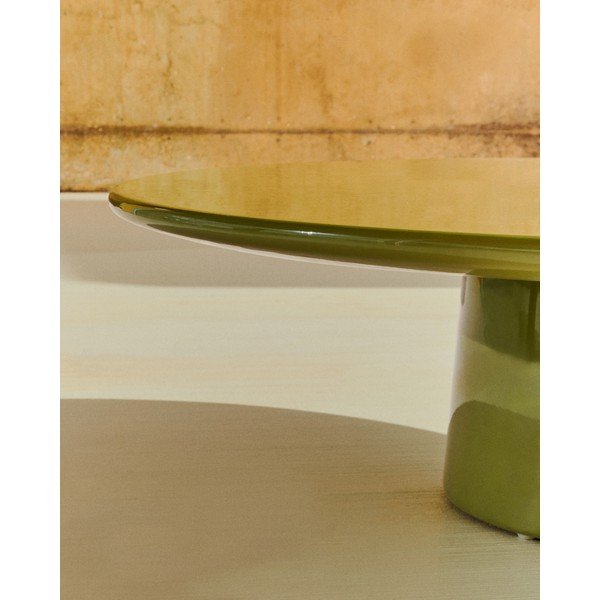 Betónový okrúhly Záhradný konferenčný stolík ø 110 cm Albanella – Kave Home-image-2