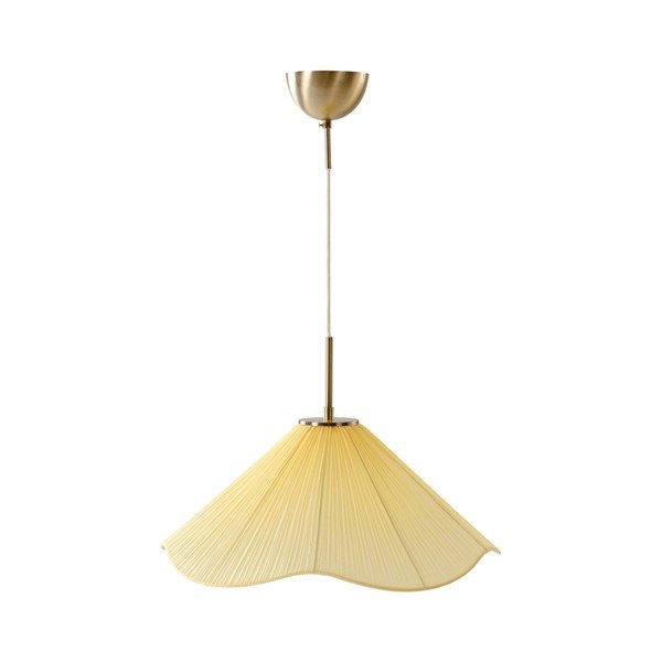 Žlté látkové závesné svietidlo ø 50 cm Lunaria – Jotex
