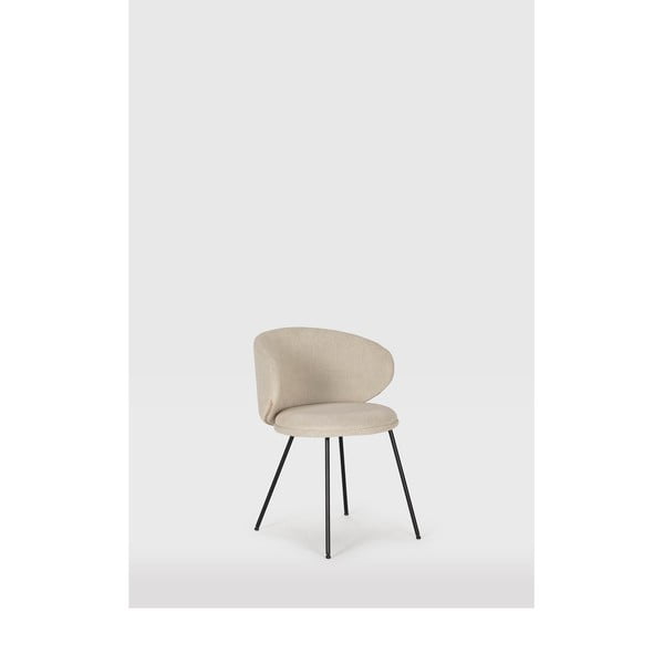 Béžové čalúnené jedálenské kreslá v súprave 2 ks Rush – Marckeric-image-1