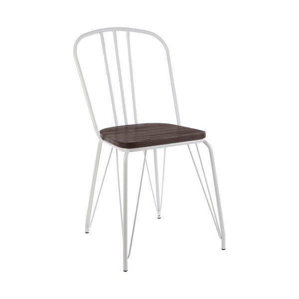 Biela/v prírodnej farbe jedálenská stolička z brestového dreva District – Premier Housewares