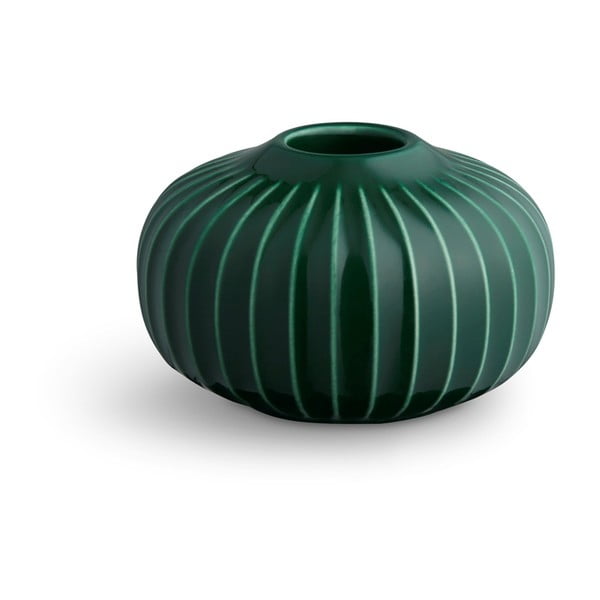 Zelený porcelánový svietnik Kähler Design Hammershoi, ⌀ 8 cm