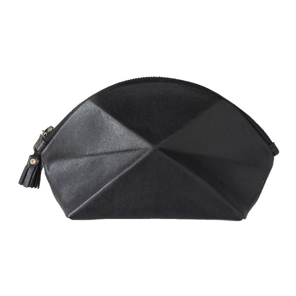 Listová kabelka/kozmetická taška Pyramid, čierna