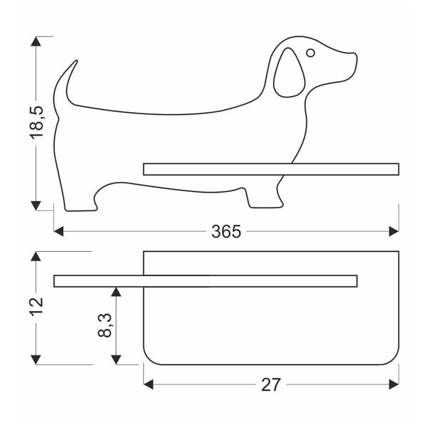 Čierne detské svietidlo Dog - Candellux Lighting-image-4