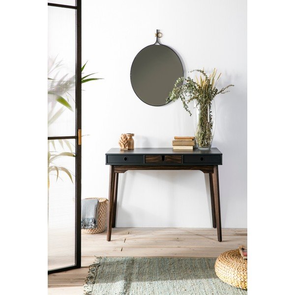 Sivý konzolový stolík s nohami z borovicového dreva Marckeric Kiara-image-1