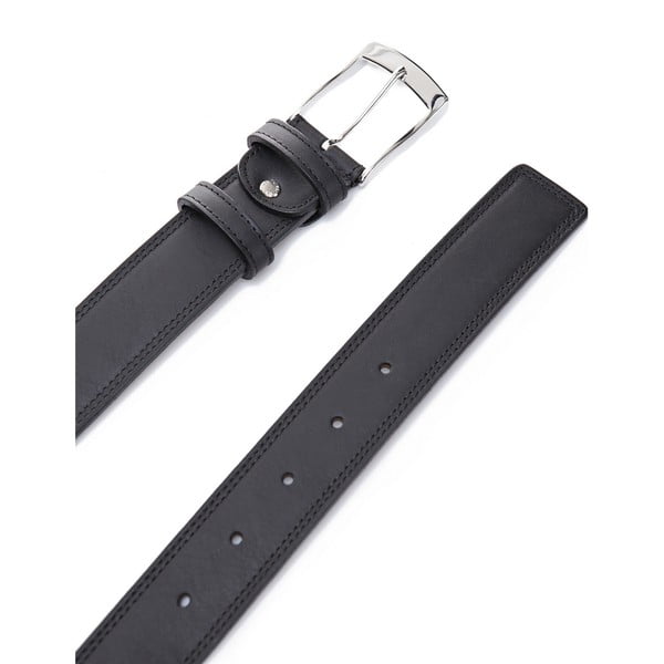 Kožený opasok Elegant Black, 130 cm-image-2