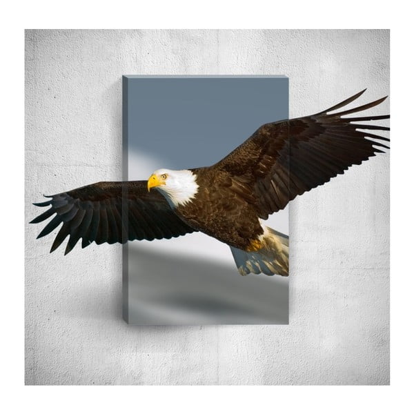 Nástenný 3D obraz Mosticx Eagle, 40 × 60 cm
