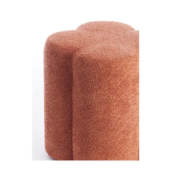 Oranžový taburet z textílie buklé Nalani – Light & Living-image-3