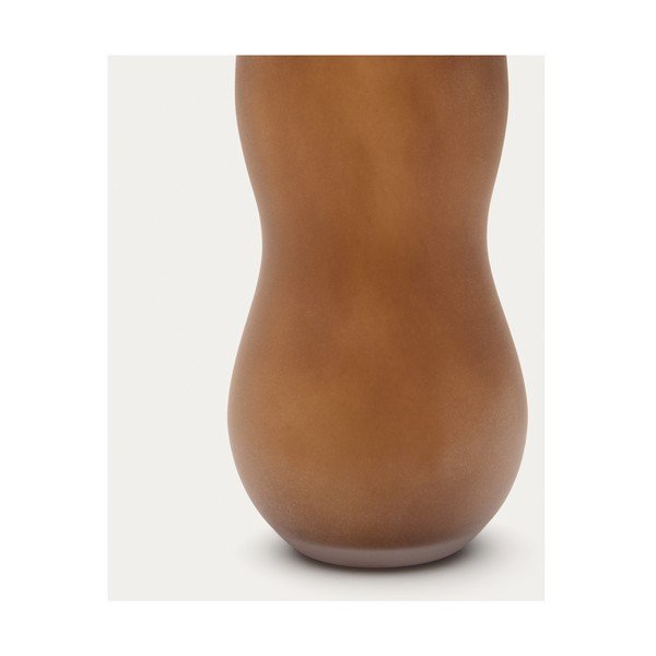 Hnedá sklenená váza (výška 32 cm) Crila – Kave Home-image-2