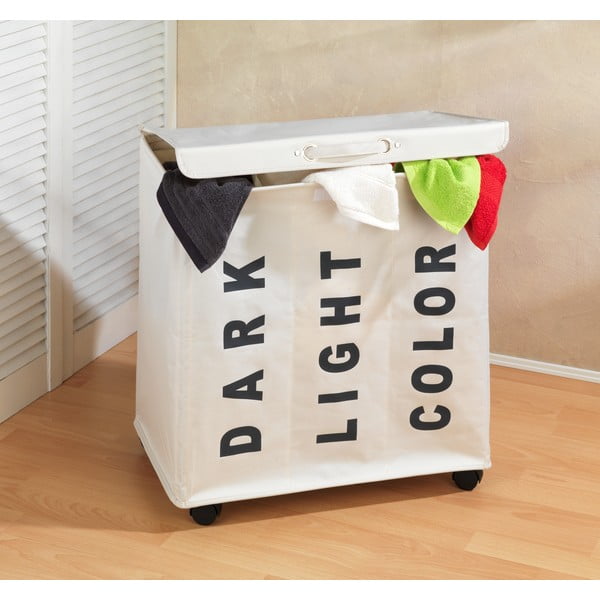 Béžový trojitý kôš na bielizeň Wenko TRIV, 117,6 l-image-1