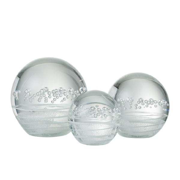 Sklenená dekoratívna guľa J-Line Paperwei Bubble, ⌀ 12 cm