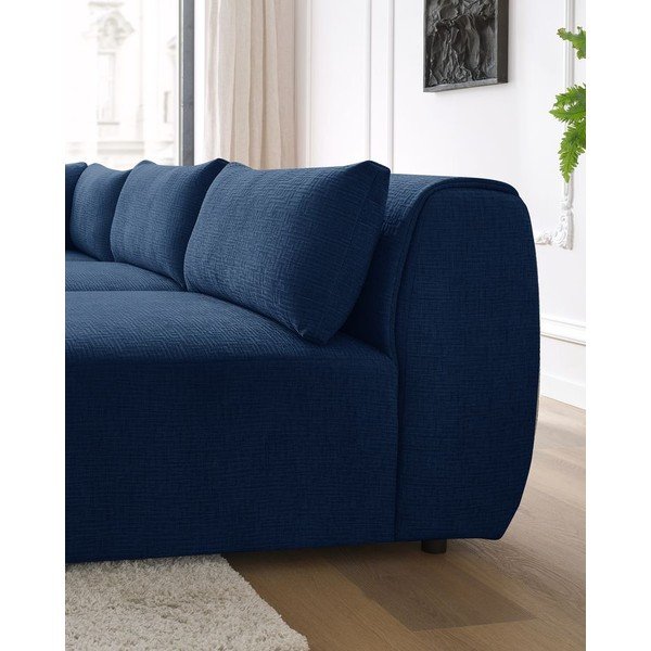 Tmavomodrá rohová pohovka (variabilná) Jeanne – Bobochic Paris-image-1