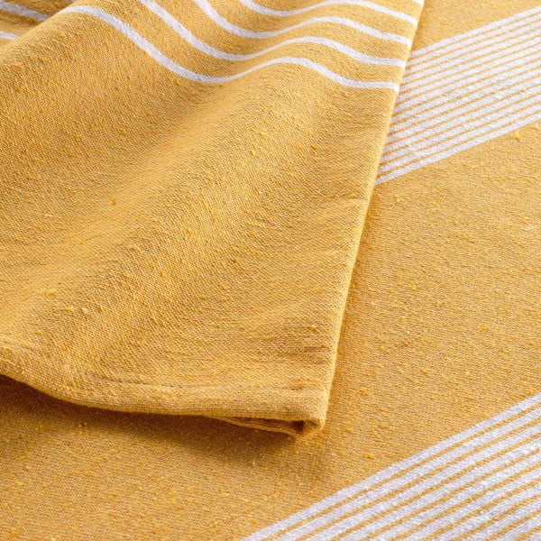 Žltý pléd 220x240 cm Adele – douceur d'intérieur-image-1