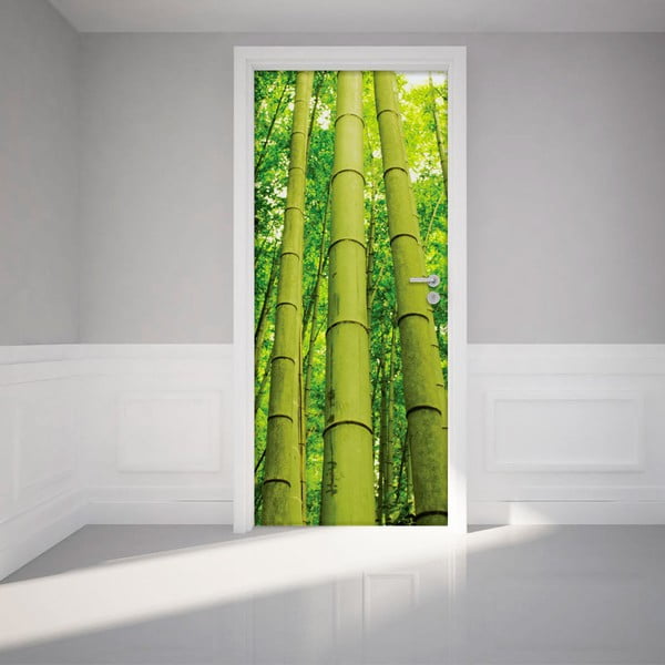 Adhezívna samolepka na dvere Ambiance Bamboo