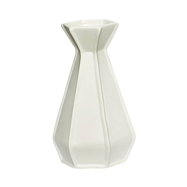 Biela porcelánová váza Hübsch Knut