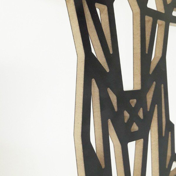 Čierna nástenná dekorácia Deer, 39 × 65 cm-image-2