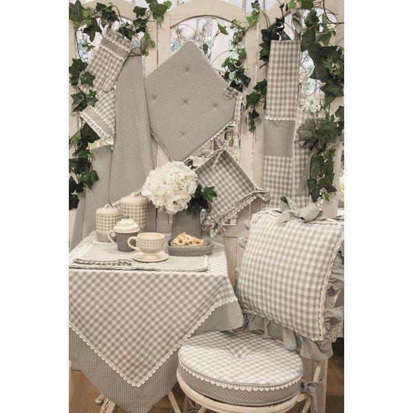 Guľatý podsedák Basic Hearts 40 cm, sivý-image-1