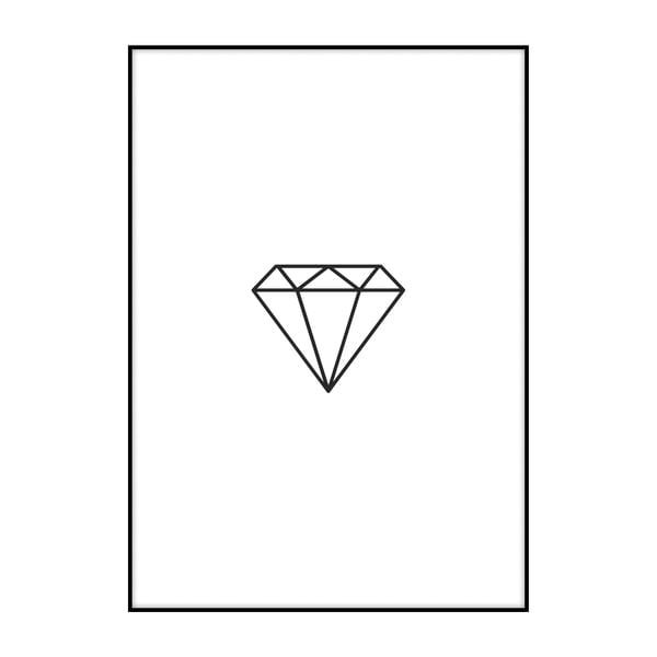 Plagát Imagioo Diamond, 40 × 30 cm