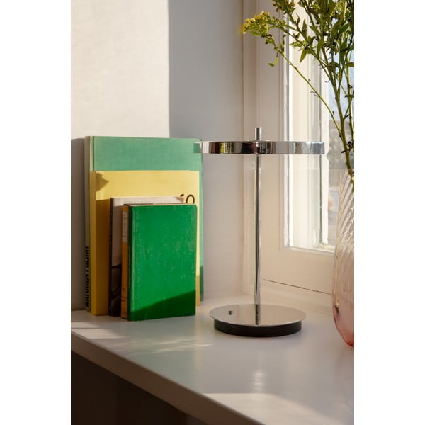 LED stolová lampa so stmievačom v striebornej farbe s kovovým tienidlom (výška  31 cm) Asteria Move – UMAGE-image-4