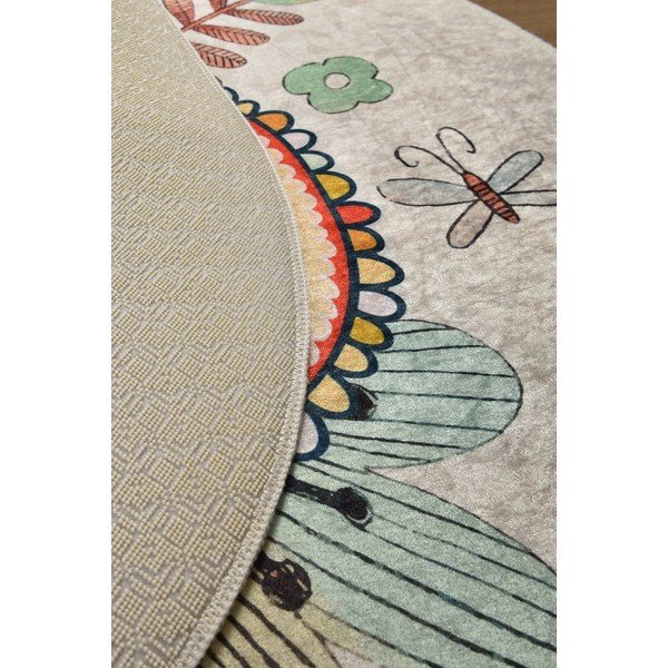 Detský protišmykový koberec Chilam Baby Rabbit, ø 140 cm-image-2