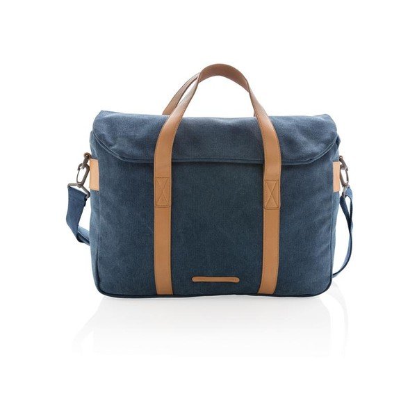 Modrá plátěná taška na notebook 15,6'' XD Collection, 16 l-image-1