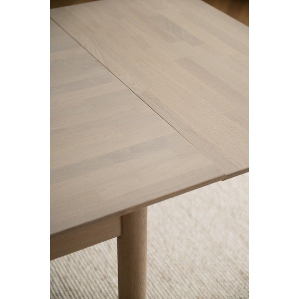 Rozkladací jedálenský stôl z dubového dreva 90x205 cm Derrymore – Rowico-image-4