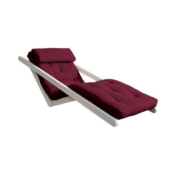 Variabilná leňoška Karup Design Figo, White/Bordeaux