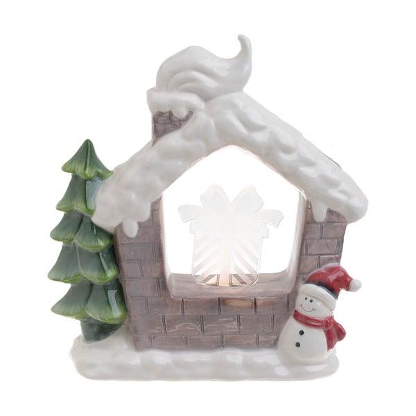 Vianočná keramická svetelná dekorácia v tvare domčeka InArt Amy