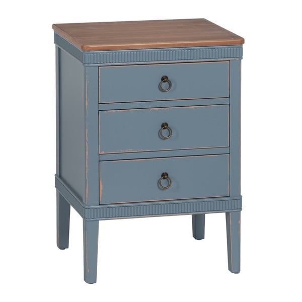 Modrý nočný stolík Shabby – Ixia