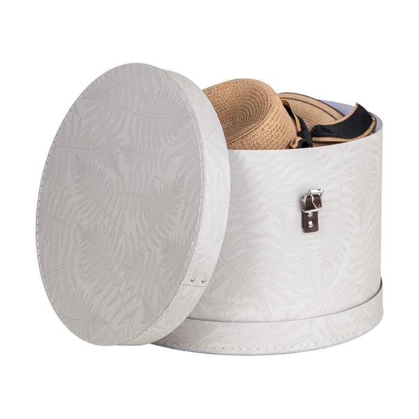 Krémovobiele kartónové úložné boxy v súprave 2 ks s vekom ø 37,5x25,5 cm Rut Paper Laminate – Bigso-image-2