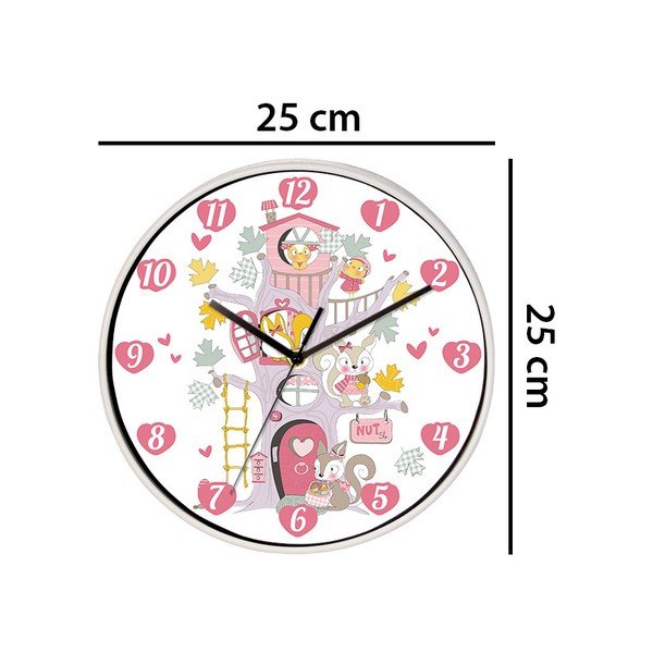 Nástenné hodiny Walplus Happy Tree, ⌀ 25 cm-image-1