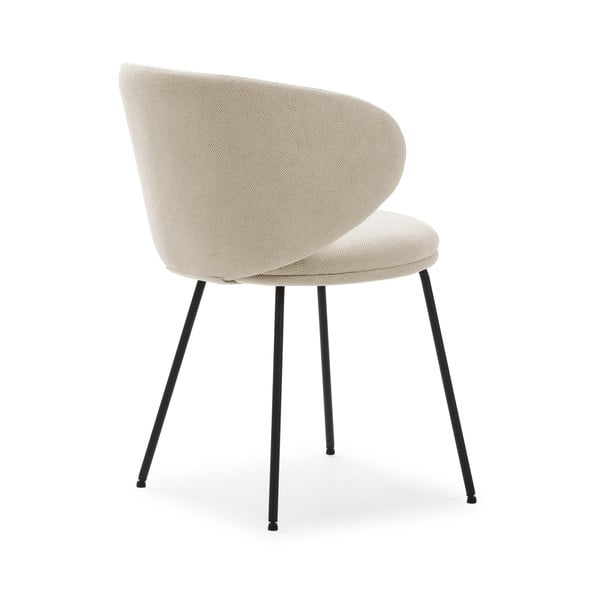 Béžové čalúnené jedálenské kreslá v súprave 2 ks Rush – Marckeric-image-4