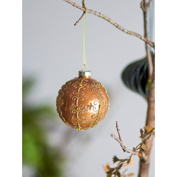 Sklenená vianočná guľa ø 8 cm Ciri – Bloomingville-image-1