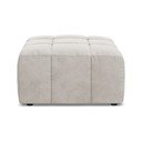 Béžová zamatová podnožka Aloha – Makamii