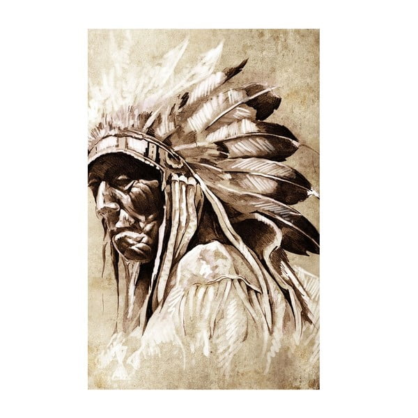 Obraz Starý indián, 45 × 70 cm