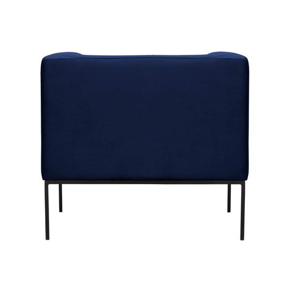 Tmavomodré zamatové kreslo Windsor & Co Sofas Neptune-image-4