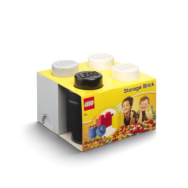 Set 3 ks plastových úložných škatúľ na LEGO®, 25 x 25,2 x 18,1 cm