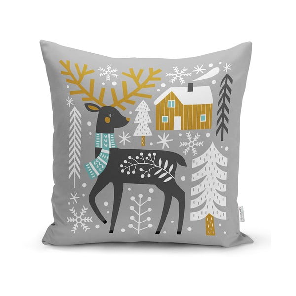 Obliečka na vankúš s vianočným motívom 43x43 cm – Mila Home