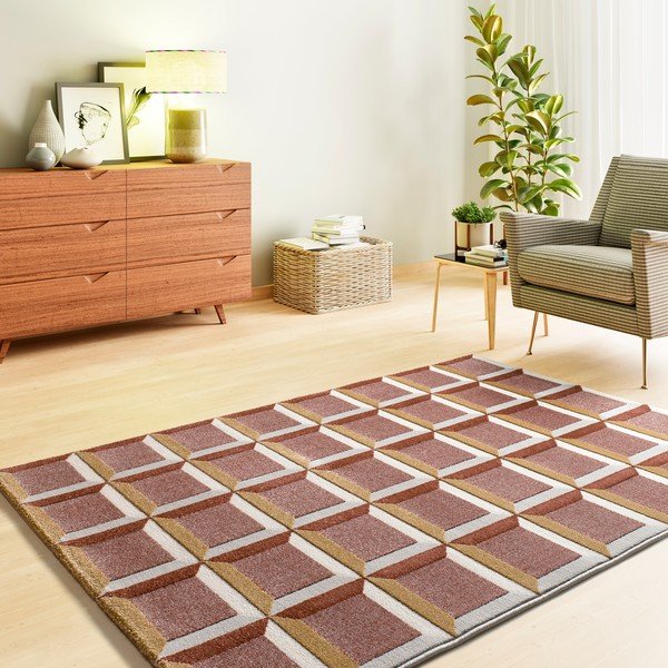 Koberec v terakotovej farbe 200x290 cm Amara – Universal-image-1