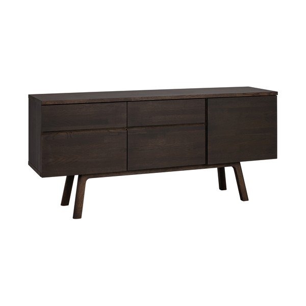 Komoda z dubového dreva v tmavo prírodnej farbe 170x77x42 cm Cleardale – Rowico