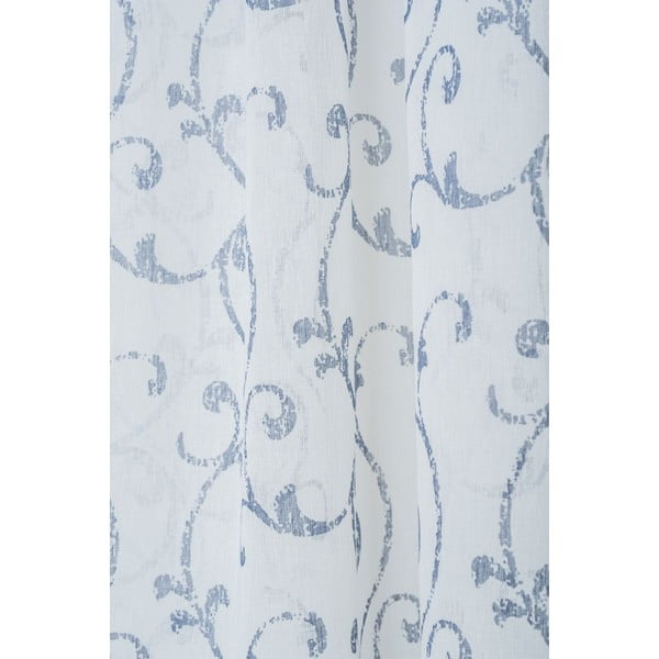 Modro-biela záclona 300x260 cm Fiesta - Mendola Fabrics-image-1