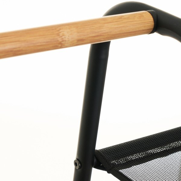 Čierny kovový stojan na oblečenie - Casa Selección-image-2