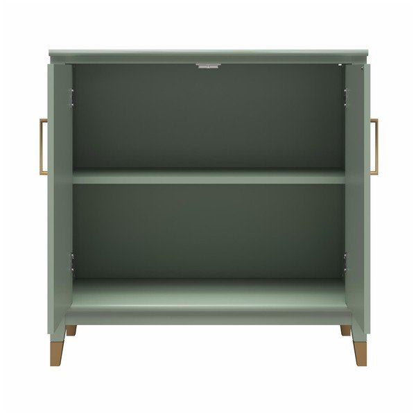 Zelená skrinka 86x85x41 cm Westerleigh – CosmoLiving by Cosmopolitan-image-3