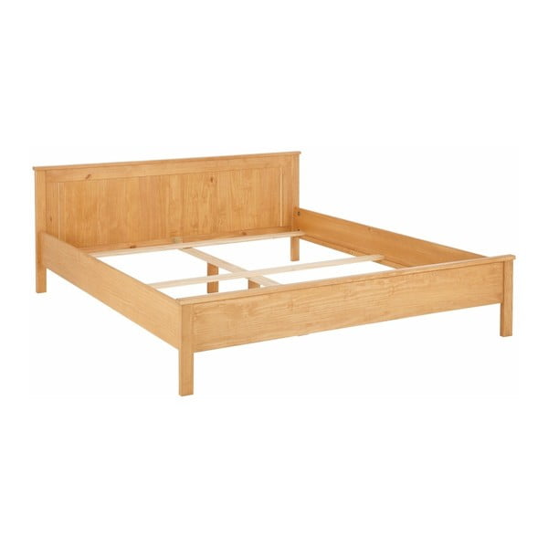 Dvojlôžková posteľ z borovicového dreva Støraa Pauline, 180 x 200 cm