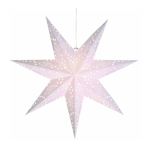 Biela svietiaca dekorácia Best Season Romantic Star, výška 54 cm