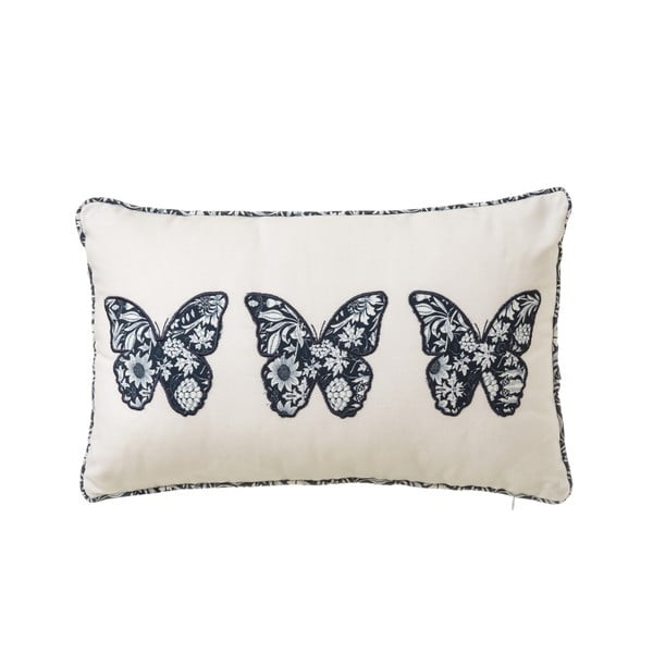 Vankúš z bavlny s motívom motýla Unimasa, 50 × 30 cm